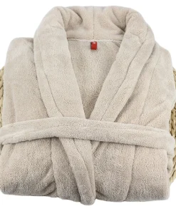 Wholesale Luxury and Thick Bathrobe Adult Women and Men Coral Fleece Polyester Home and Gift Bathrobe