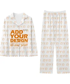 Print on Demand Soft Warm Night Pyjamas Sleepwear Women Home Clothes Pajamas Set for Christmas