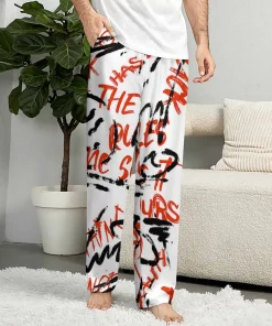 Hot Sale High Quality Men's Home Wear Pajama Pants  Printed with Pockets Thermal and Breathable Features