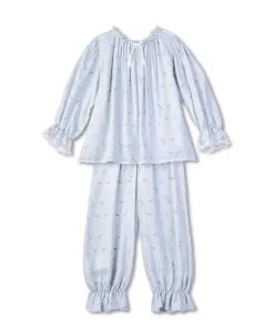 Comfortable Summer Cotton Silk Children Pajamas Sets Pyjamas 2pcs Baby Girl Sleepwear Sister Matching Kids PJS