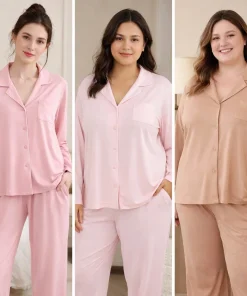 Bamboo Modal Pajamas Set Soft Lounge Wear Comfortable Organic Cotton Sleepwear  Pjs Supplier