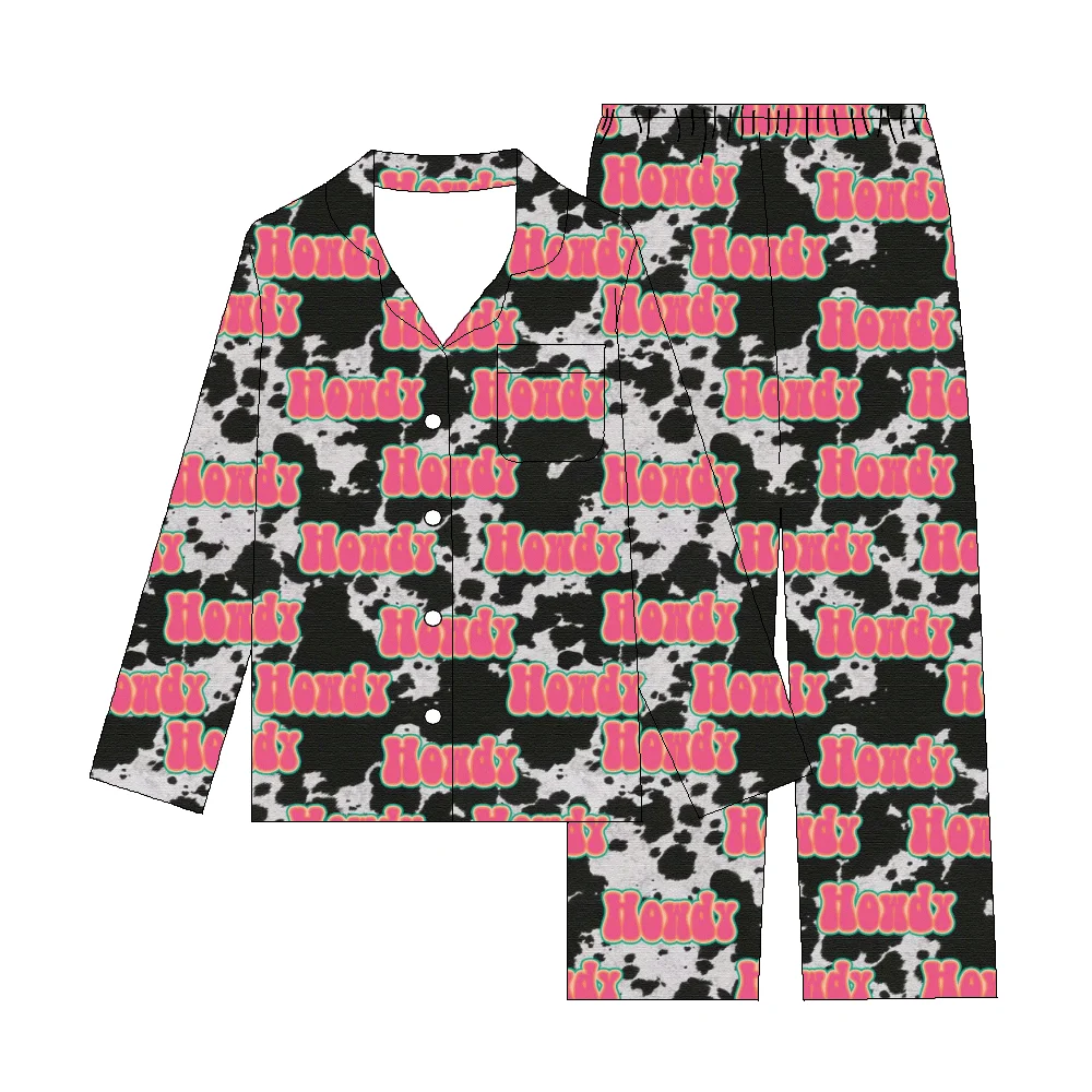 Women Long Sleeved Set Women Notch Collar Pajamas Set d Bamboo Fiber Lapel Breathable Pajamas for Women - Image 3