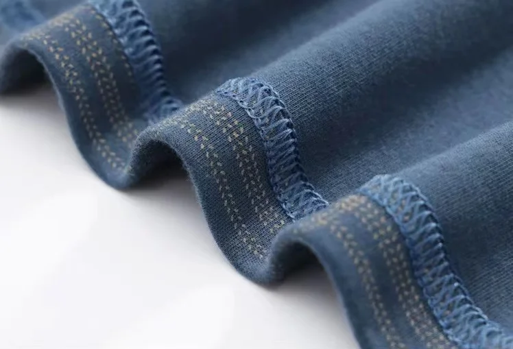 Plus Size Autumn Men's Knitted Cotton Pajamas Set Turn-down Collar Long Sleeve Trousers Casual Sleepwear Home Wear - Image 5