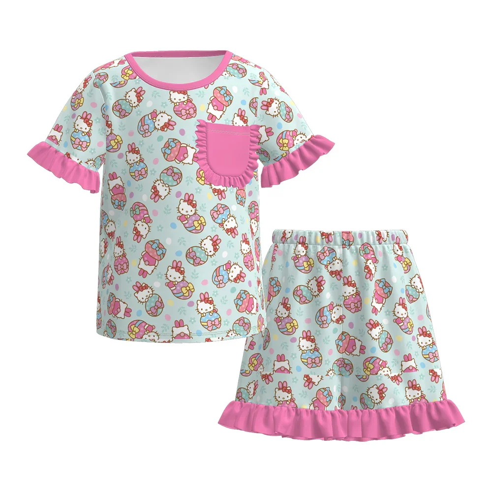 d Cartoon Characters Print Children Pajama Clothes Set Baby Boy Pajamas 2 Piece Girls Milk Silk Pajamas for Kids - Image 4