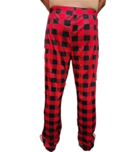 Drop Shipping Wholesale Christmas Men's Flannel Plaid Pajama Pants Casual Lounge Trousers Sleep Bottoms Pockets Breathable