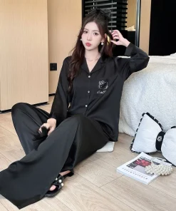 ODM Supply Women's Elastic Waist Cartoon Printed Lyocell Nightgown-Quick Dry Breathable Short-Sleeved Spring/Summer/Autumn