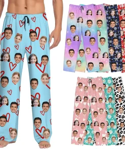 izable Lightweight Men's Sleepwear Pants Comfortable Home Casual Wear with Personalized Photo Prints Wholesale Bulk Order