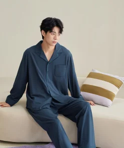 Sophisticated Pajama Sets Plush Soft Airy with Exquisite Detailing Suited for Upscale Home Leisure&Tranquil Home Comfort for Men