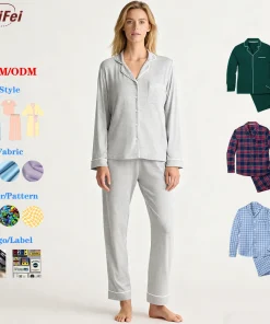Organic Bamboo Cotton Pajama Short Set with  Print Lounge Set Pajamas Set for Women Ladies Cotton Pajamas Womens Sleepwear